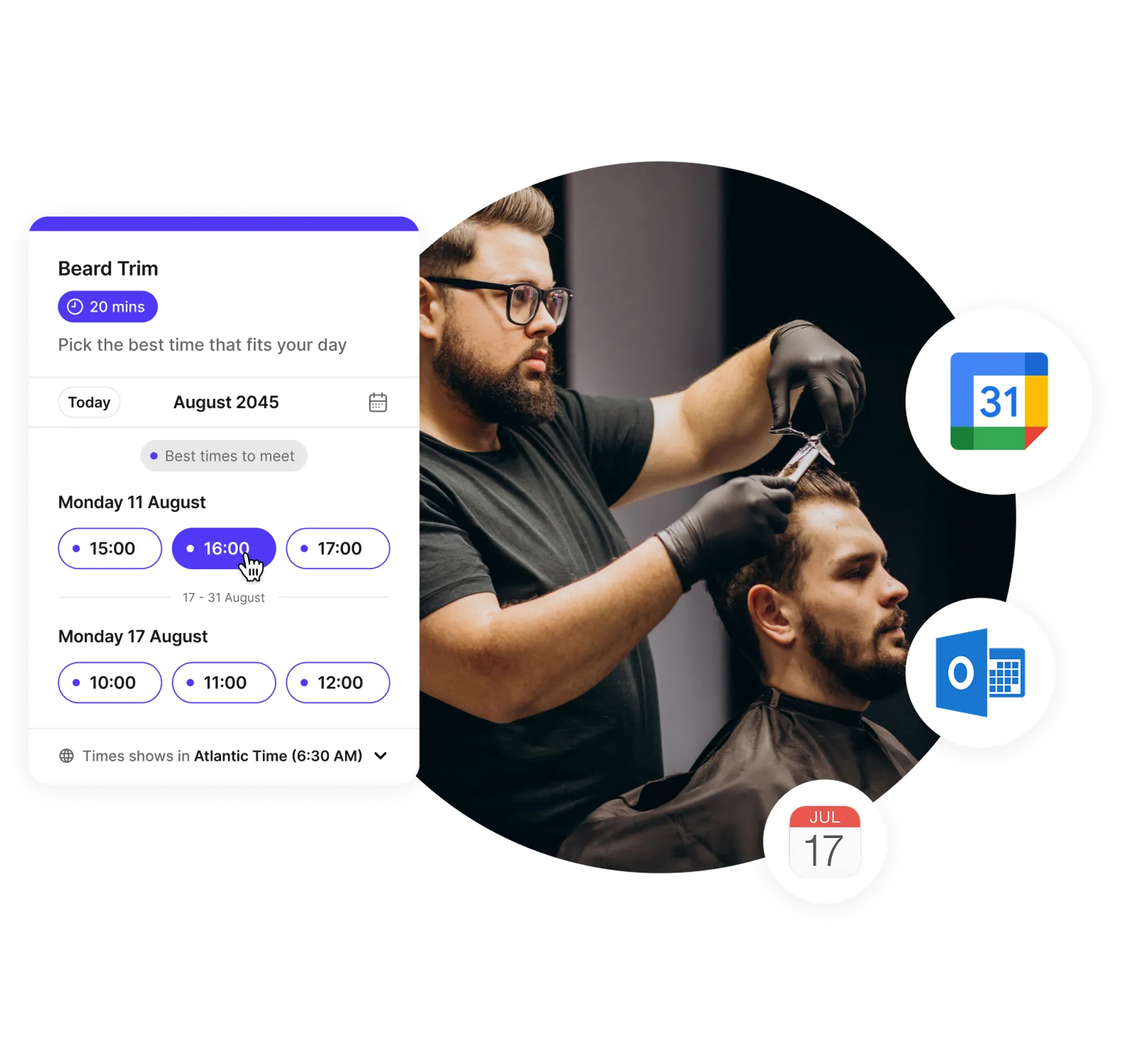 Online booking for barbers
