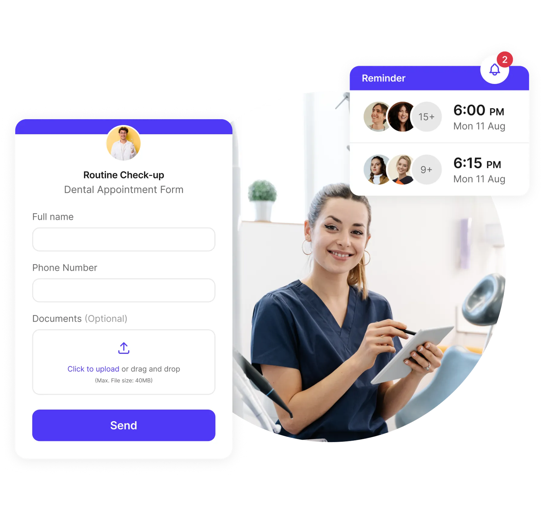 custom dental appointment setup