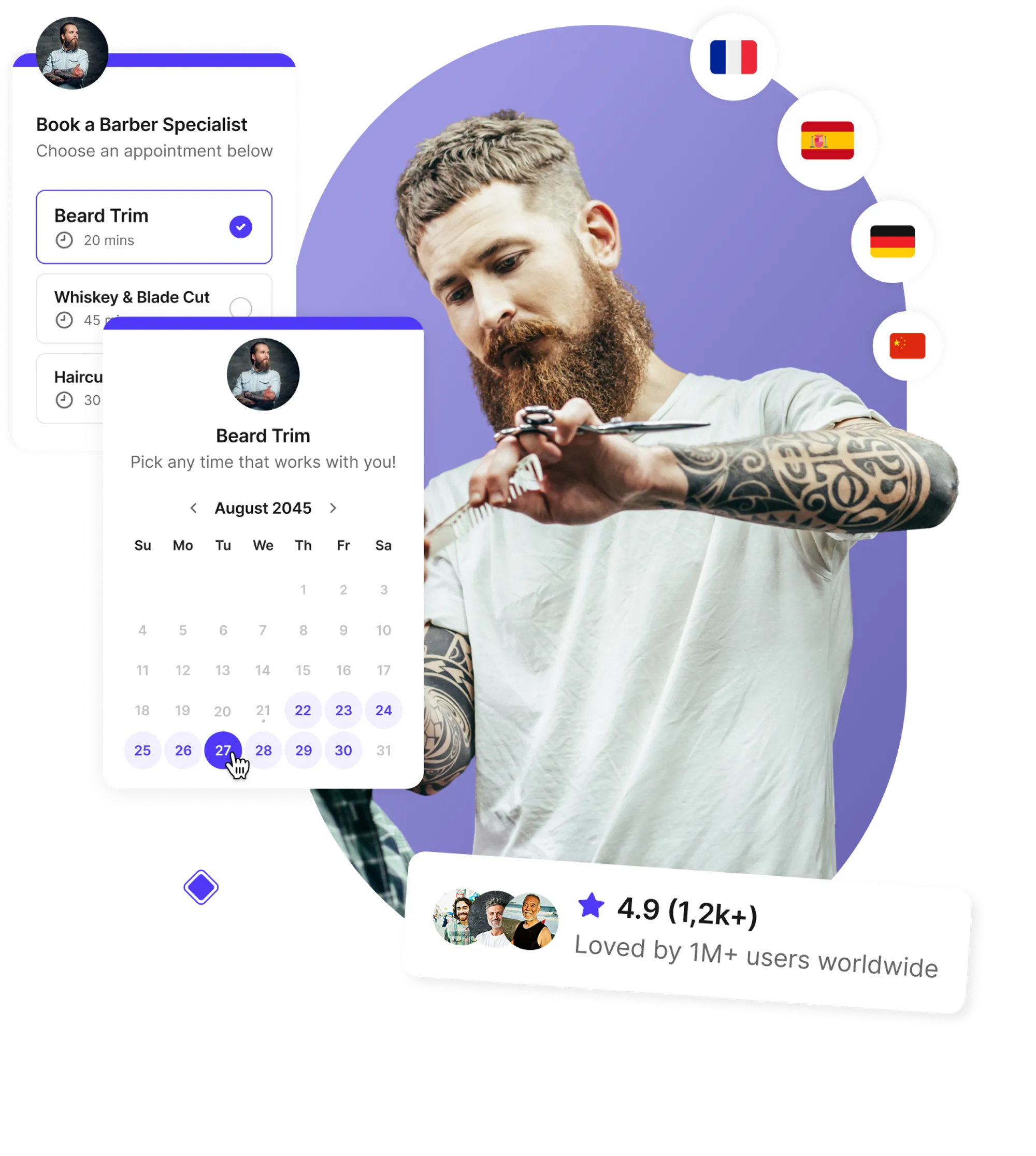 Barber appointment software