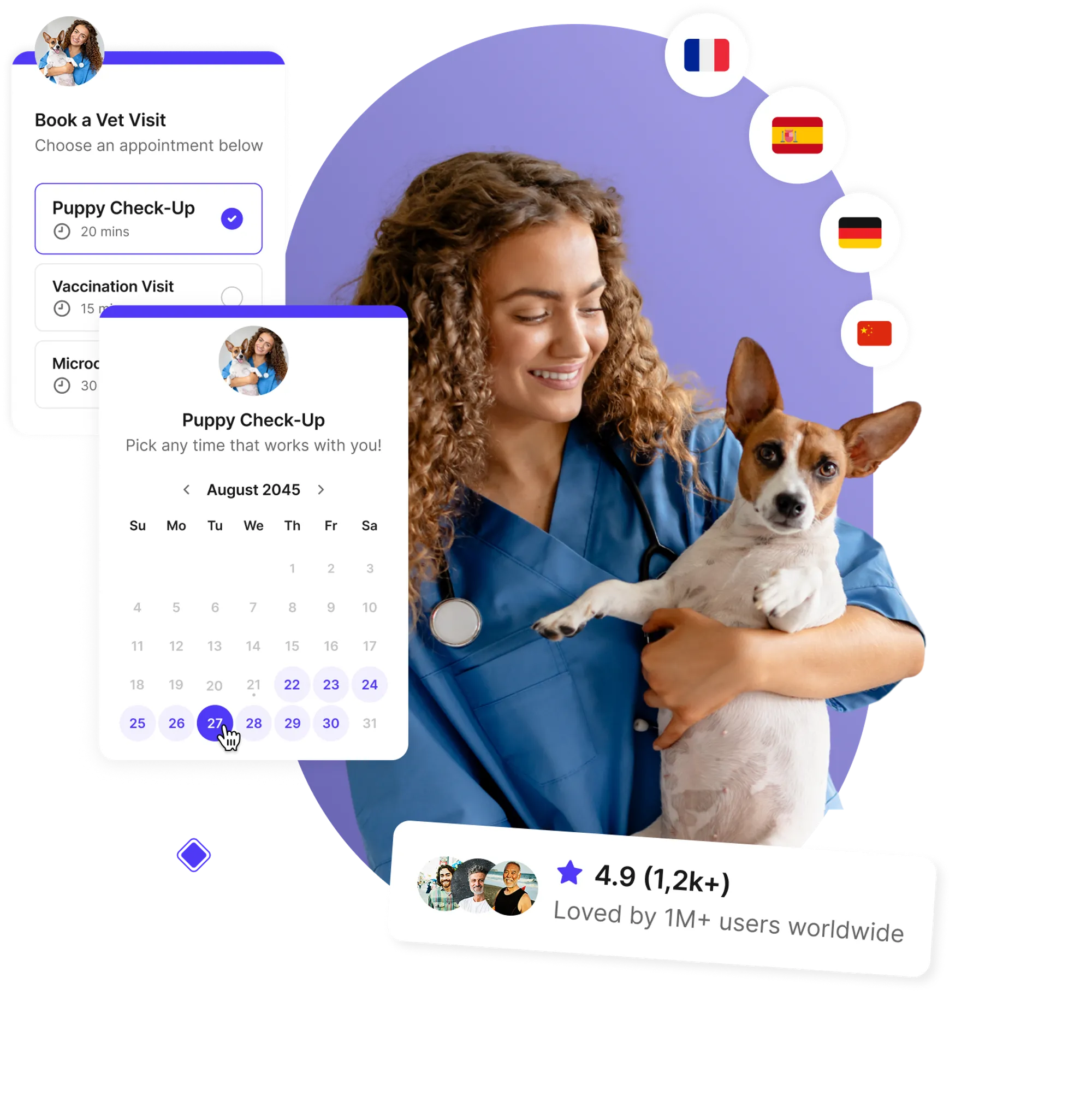 Veterinary appointment scheduling software